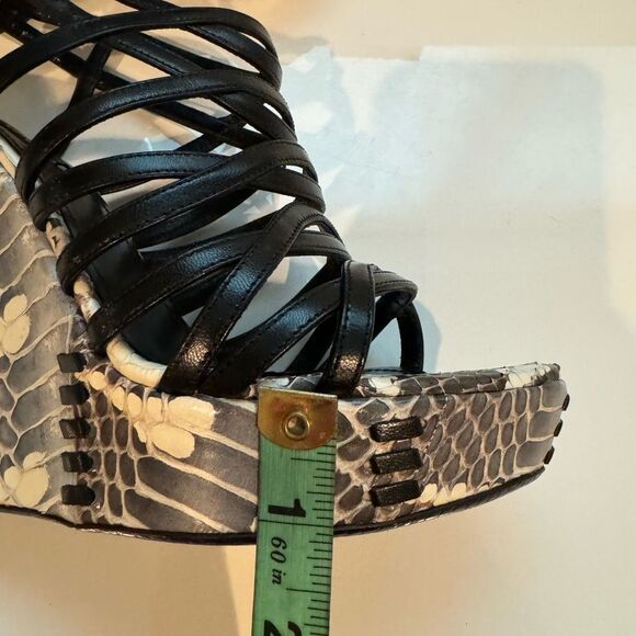 Roberto Cavalli Strappy Platform Wedges - Picture 7 of 13